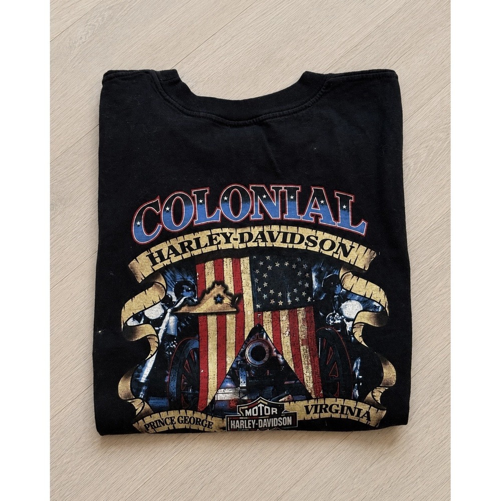 Harley-Davidson Colonial Prince George VA Graphic T-Shirt Men's 2X USA